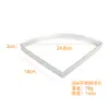 Molde para hornear de acero inoxidable 304 con forma de abanico de 4 puntas con agujero, aro de tarta de cuero para tarta mousse francesa con anillo de mousse 2 cm más alto