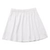 Prenda Básica para Sudadera con Dobladillo Blanco y Camiseta Blanca Falsa en Capas con Falda Blanca Básica Falda Corta de Algodón Puro Falda de Dobladillo