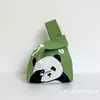 Bolsa de Punto de Panda Personalizable con Logo, Bolsa para Regalo de Cumpleaños Infantil, Chaleco de Punto de Mano al por Mayor