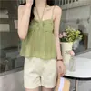 Camisola de cuello alto estilo Pure Desire para mujer, prenda exterior de verano, sexy, elegante, corta, transpirable, interior