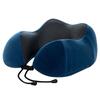 Almohada Cervical en Forma de U de Espuma Viscoelástica con Soporte para el Cuello para Viajes en Avión Almohada para la Cabeza para Siestas con Rebote Lento Se Puede Imprimir con Logo