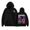Sudadera Unisex Retro Hip-Hop de la Gira del Álbum Rapper Anuel Aa Real Hasta La Muerte