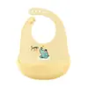 Babero de Silicona para Bebé Nuevo Verano Suplemento Alimenticio para Bebé Bolsillo para Arroz Bolsillo para Saliva Babero Ligero e Impermeable para Niños