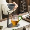 Colador de Té Mineral No Poroso para Uso Doméstico, Filtro de Café de Taza Justa Integrado, Embudo de Filtro de Té Cerámico, Accesorios para Ceremonia del Té