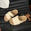 Pantuflas Birkenstock de Suela Gruesa Súper Populares para Mujer, Uso Exterior de Verano, Simples y Cómodas, Estilo Vacaciones Perezosas en la Playa, Chanclas de Playa de una Tira