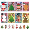 Pegatinas de Papel de Dibujos Animados Navideños DIY de Expresión de Venta Caliente Transfronteriza Pegatinas Selladoras para Decoración de Muñeco de Nieve Árbol de Navidad