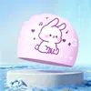 Toucas de Natação Infantis para Meninos e Meninas, Toucas de Natação de Silicone Que Não Apertam a Cabeça, Impermeáveis, Tamanho Grande, Toucas de Natação com Desenhos Animados Fofos Atacado