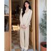 Ropa de Maternidad Primavera y Otoño Sudadera con Capucha de Manga Larga Petite Moderna Mamá Holgada Adelgazante Otoño e Invierno Nuevo Versátil Conjunto de Dos Piezas