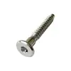 Tornillo Autorroscante de Cabeza Plana Inclinada de Hexágono Interior, Perno de Posicionamiento de Cabeza Plana Grande con Cola de Flor Interna, Hierro Endurecido Niquelado