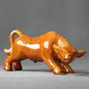 Atacado Cerâmica Vaca Ornamentos Sala de Estar Casa Tv Armário Ornamentos Vaca Amarela Decorações Zodíaco Boi Zodíaco