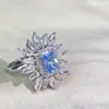 Versa libro rojo de alta gama lujo ligero industria pesada collar brillante imitación azul marino Tesoro juego de 2 piezas microincrustado cadena de clavícula completamente de diamantes