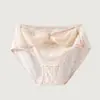 Pantaletas de Algodón Lyocell con Estampado Floral Dulce Estilo Japonés para Niñas con Lazo Lindo, Transpirables, Calzón con Entrepierna Antibacteriana 10A