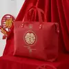 Saco de Armazenamento para Colcha de Casamento Embalagem para Conjunto de Quatro Peças de Casamento Saco Organizador Espesso à Prova d'Água e à Prova de Umidade Saco Feliz Bolsa de Mão