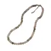 Collar Transfronterizo de Jade Tianshan para Mujer, Pulsera Cadena de Clavícula de Jade, Diseño Simple, Cuentas de Piedra Natural, Lujo Ligero y Sensación de Alta Gama
