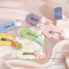 Nova Macaron bonito Primavera Cor Simples Cloud Hairpin Combinação Coreano Coelho Cartoon Mulheres Cor Sólida Hairpin