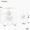 Nuevos Adornos Colgantes Navideños Creativos con Estrellas Explosivas de Polvo Pegajoso, Decoraciones Navideñas con Forma Irregular Tridimensional, Suministros Navideños