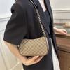Bolso informal sencillo para mujer, primavera 2024, nuevo estilo occidental, bolso de hombro con cadena, bolso informal de viaje, pequeño bolso cuadrado, bolso cruzado