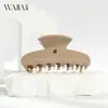 Série Bem-Estar Wjia Outono e Inverno Cor Escura Moda Casual Acetato Presilha de Cabelo Pente Conjunto Presilha Tubarão de Alta Qualidade Acessório de Cabelo