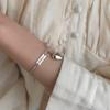 Pulsera con colgante de carta de amor de estilo europeo y americano, para mujer, moderna, elegante, simple, geométrica, cuadrada, de marca, tobillera para mujer, joyería personalizada de moda