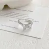 Anillo Exquisito y de Moda Mariposa con Circonita Brillante y Perla para Mujer, Joyería de Anillo Abierto de Alto Grado Hueco de Lujo Ligero