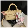 2026 Nuevo Modelo Bolsa de Bolos Moda Lujo Ligero Bolso con Patrón de Lichi Kelly Bolso Cruzado Versátil de Gama Alta para Viajes y Uso Diario para Mujeres