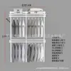Armario metálico modular 1.1-2.5 m de ancho perchero abierto apartamento pequeño perchas dormitorio columna AA almacenamiento