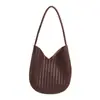 Bolso de Hombro para Mujer con Textura Retro y Patrón Tejido, Bolso de Axila, Verano 2025, Simple, de Nicho, de Alta Gama, para el Trabajo