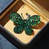 Nuevo Broche de Mariposa de Lujo Ligero de Cuatro Colores con Microincrustaciones de Zircón Elegante Clásico Combinable Pin de Insecto Accesorios para Hombres y Mujeres