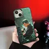 16 Capas de Celular Cartoon Tendência Luffy e Zoro 17 Adequado para Capa Apple 14 Pro Max 13 Capa Anti-Queda 15 para Homens