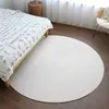 Alfombrilla Redonda Escandinava para Gatos y Perros Alfombrilla para Mesa y Silla Cojín Aislante y Refrescante para Coche Alfombra de Algodón y Lino Japonés para Mesa de Café