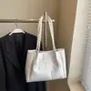 Bolsa Tote Grande Capacidade para Mulheres, Novo Estilo Verão 2026, Listras Color-Blocking, Versátil, Toque de Luxo, Bolsa de Ombro Tendência