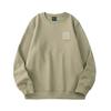 Suéter japonês de lã de algodão Star River Heavy, gola redonda, masculino, outono e inverno, nova camisa de base quente e espessada, casaco de gola redonda da moda