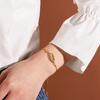 Pulsera de Nuevo Estilo Europeo y Americano Moda Fotografía Callejera Estilo ins Pulsera Multicapa Sencilla Chapada en Oro Amor Labio Pulsera para Mujer