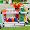 Carrinho de Armazenamento de Bolas Creche Suporte de Armazenamento para Palitos de Esponja Carrinho de Armazenamento para Colchonetes de Ginástica Infantil com Rodízios Móvel