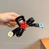 Presilha de Cabelo com Laço Estilo Coreano para Mulheres, Tamanho Grande, para Cabelos Grossos, Presilha Tubarão, Sensação de Alto Padrão, Presilha de Garra Exquisita, Penteadeira para Parte de Trás da Cabeça, Acessório de Cabelo