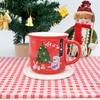 Taza de Cerámica de Papá Noel Personalizada Taza de Recuerdo para Evento Navideño de Negocios para el Hogar para Desayuno Leche