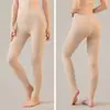 Leggings térmicos ultrafinos para mujer para otoño e invierno, pantalones de capa base sin costuras de talla grande y cintura alta