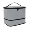 Bolsa Lonchera Simple Grande Aislada de Tela Oxford Estilo Coreano, Bolsa para el Almuerzo para Estudiantes, Impermeable y a Prueba de Aceite, Bolsa Tote de Papel Aluminio