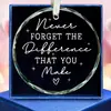 Colgante de Cristal Decoraciones Navideñas Forma de Corazón Día de San Valentín Día de la Madre para Enviar a Amigos y Familiares Regalos Conmemorativos