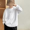Camiseta de Manga Larga de Algodón Puro con Estampado de Letras para Niños, Nueva Colección Primavera y Otoño 2026 de Haima, Estilo Coreano, Ropa Infantil, Moda para Niños