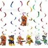 Patrulla de Cachorros Wangwang Taza de Papel Triangular Plato de Papel Cuchillo, Tenedor y Cuchara Desechables Set de Artículos de Fiesta Máscara