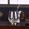 Caneca de Água Esmaltada Vintage do Fabricante Copo de Vidro para Lembrança Copo de Café Copo Doméstico Copo de Chá Luxo Leve Personalizado