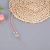 Venda Direta da Fábrica Cordão de Nylon Contas de Cristal Pura Feitas à Mão Corrente para Pendurar no Pescoço do Celular Corrente para Pendurar Casal Cordão Transparente Longo para Celular