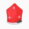 Decoraciones navideñas tela no tejida Cubierta de silla de copo de nieve 50*65cm Cubierta de silla de copo de nieve Suministros navideños