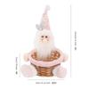 Cesta de doces de Natal transfronteiriça Cartoon Old People Fruit Basket Cesta de presente decorativa infantil Ornamentos de layout de mesa