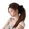 Pinza de Plátano con Lazo de Doble Cara Estilo Coreano para Mujer, Pinza de Cola de Caballo de Alta Gama, Pinza Vertical para Cabello Semirecogido, Pinza de Garra, Flor para el Cabello, Pinza para el Cabello, Accesorios para el Cabello