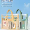 Bolsa de archivo transparente de PVC de alto valor para estudiantes, bolsa especial para exámenes, bolso de mano, bolsa para llevar libros, bolsa para tutorías, bolsa de almacenamiento impermeable