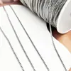 Aço Titânio Cor-Preservadora Corrente Cubana Veneza Joias DIY Colar Pulseira Moda Versátil Estilo Simples Acessórios de Roupa