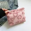 Diseño Nicho Bolsa de Cosméticos de Gran Capacidad para Mujer 2025 Nuevo Bolso Clutch Moda Corazón Dulce Individual Bolso Pequeño