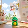 Chaveiro de Dinossauro de Balanço Novo Estilo, Elefante Fofo de Desenho Animado Brinquedo Sonoro para Alívio do Estresse, Pingente para Mochila de Estudante, Pequeno Presente